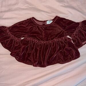 Baby banana republic velvet two piece set